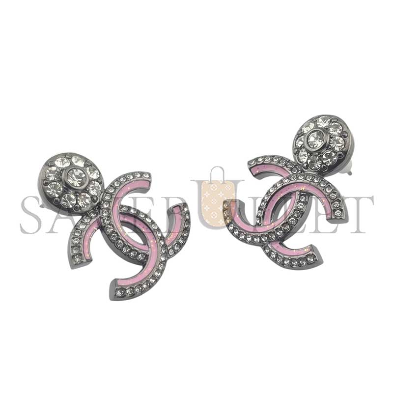Ch**el cc ruthenium pink earrings abg407